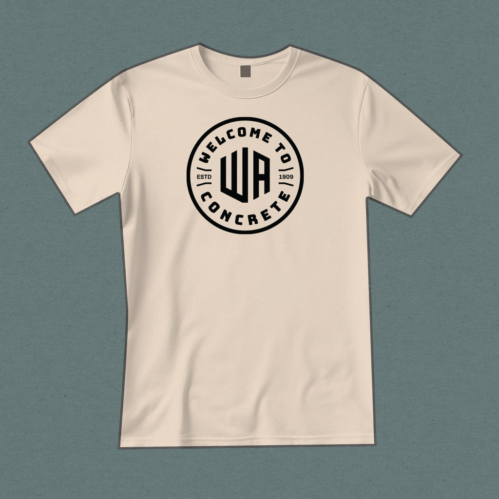 Concrete Washington Tee - Soft Cream