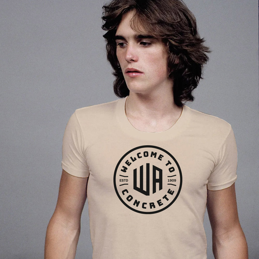 Concrete Washington Tee - Soft Cream