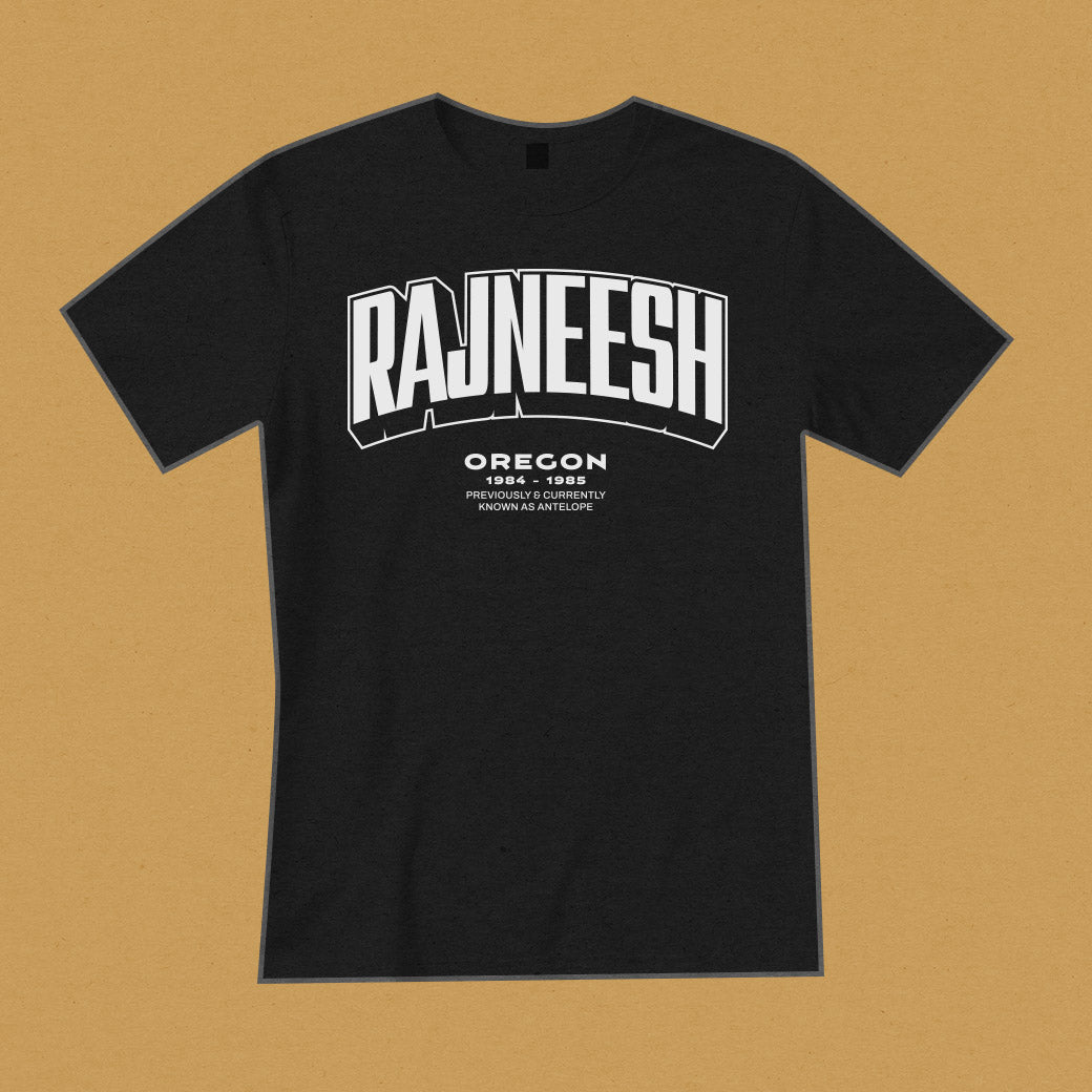 Rajneesh Oregon Tee - Vintage Black