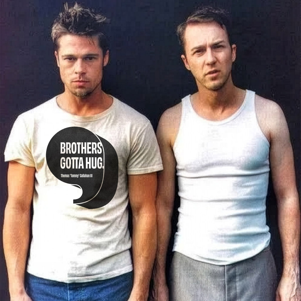 Brothers Gotta Hug Tee - Vintage White